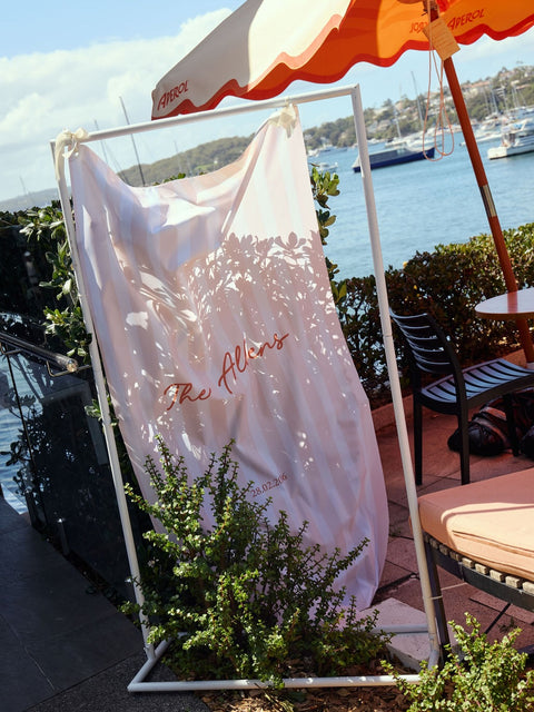 Fabric Welcome Sign